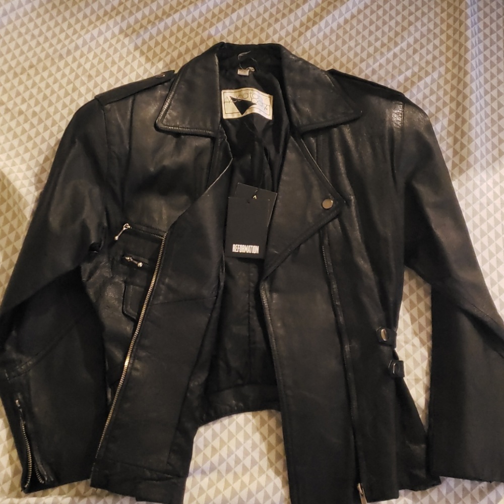 Reformation One of a Kind Leather Jacket